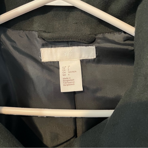 H&M Olive Green Pea Coat - Picture 4 of 12